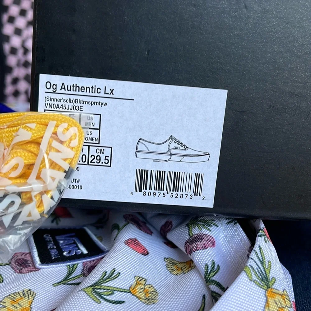 Vans Og Authentic Lx (Sinner'sclb)Bktrnsprntyw VN0A45JJ03E WMNS sneakers